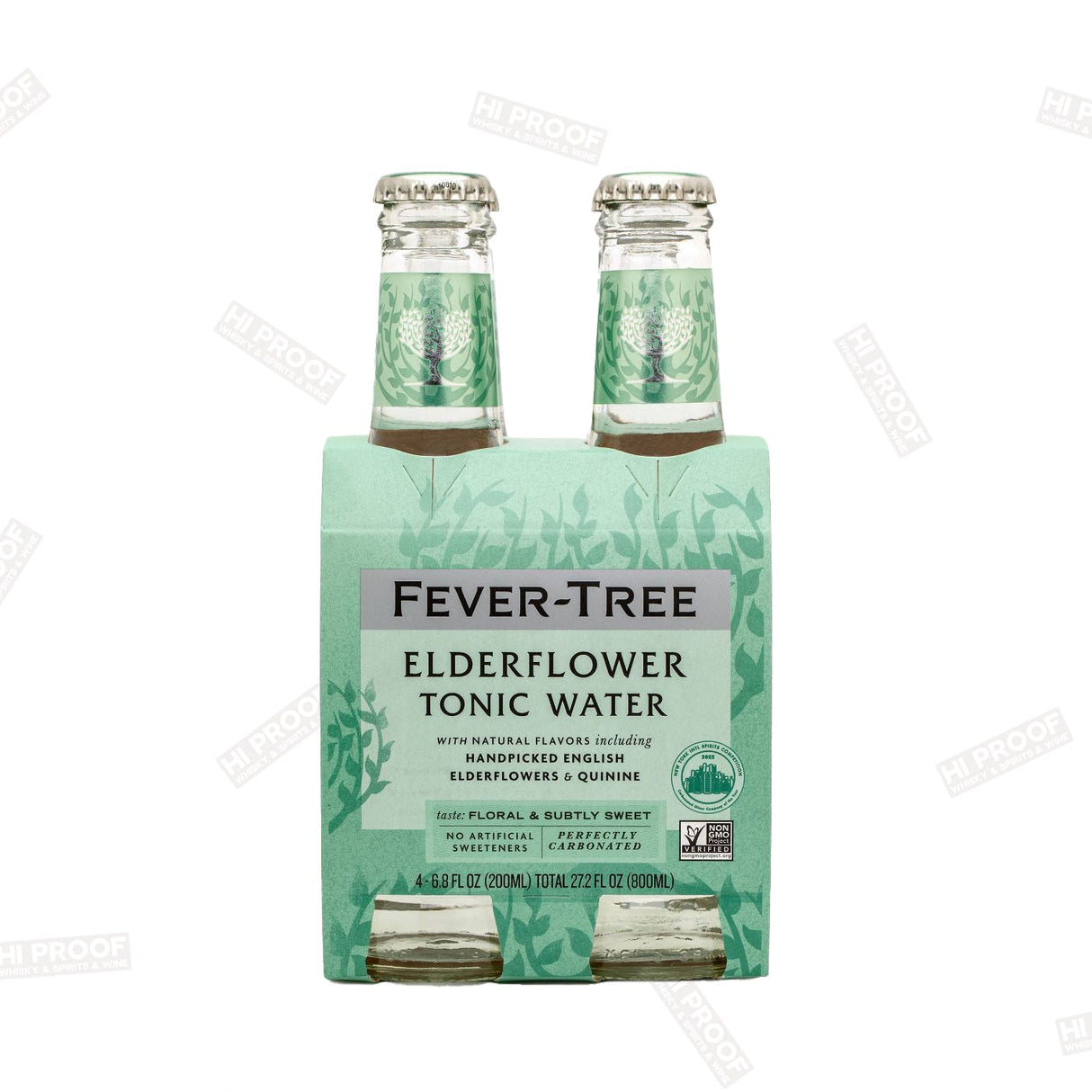 Fever-Tree Elderflower Tonic Water Bottles 200ml - 4pk - Hi Proof - Fever Tree