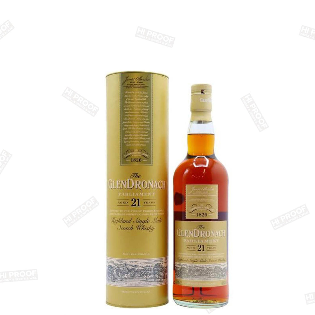 GLENDRONACH SINGLE MALT SCOTCH WHISKEY 21 YEAR - Hi Proof - GLENDRONACH