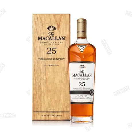 MACALLAN SINGLE MALT SCOTCH WHISKEY 25 YEARS - Hi Proof - Macallan