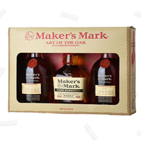 Maker's Mark "Art Of The Oak" Limited Edition Cask Strength Kentucky Straight Bourbon Tripack (3x375ml) - Hi Proof - Maker’s mark