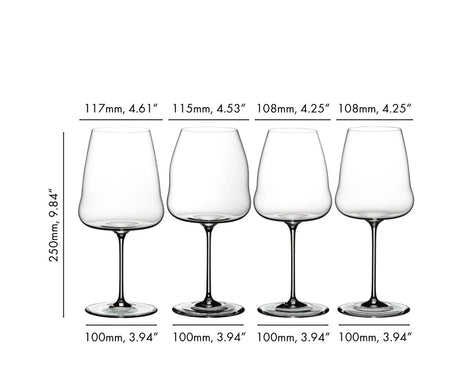 RIEDEL WINE GLASS WINEWINGS TASTING SET 5123/47 - Hi Proof - Riedel