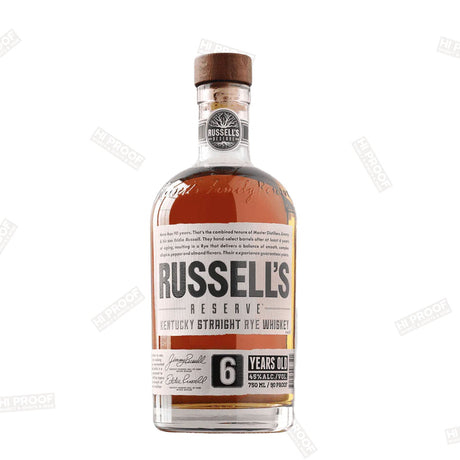 Russell's Reserve 6 Year Old Kentucky Straight Rye Whiskey - Hi Proof - Russell’s