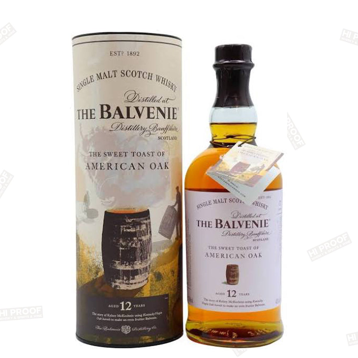 The Balvenie Toasted OAK 12 YEARS - Hi Proof - Balvenie