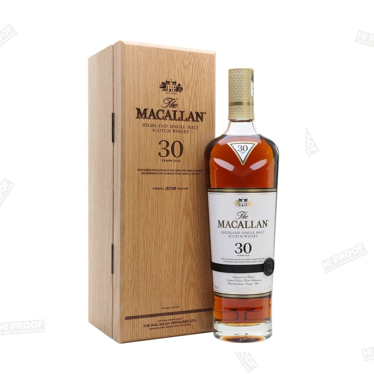 The Macallan Sherry Oak 30 Years Old 2023 Release 750 ML - Hi Proof - Macallan