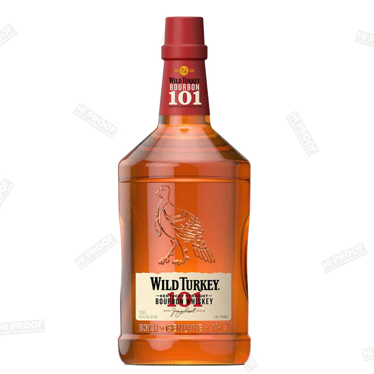 Wild Turkey 101P Bourbon Whiskey - 1.75L Bottle - Hi Proof - Wild Turkey